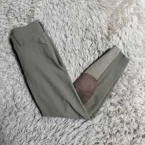 Child’s 10R Tan Romfh Knee Patch Horseback Riding Breeches. Staining shown.